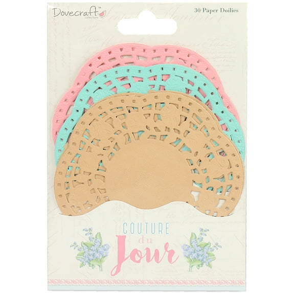 Dovecraft Couture du Jour Paper Doilies 30/Pkg-