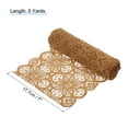 thumbnail image 2 of Lace Ribbon 5 Yards 7 Inch Lace Flower Trim for Craft Headbands Wedding Light Brown, 2 of 5