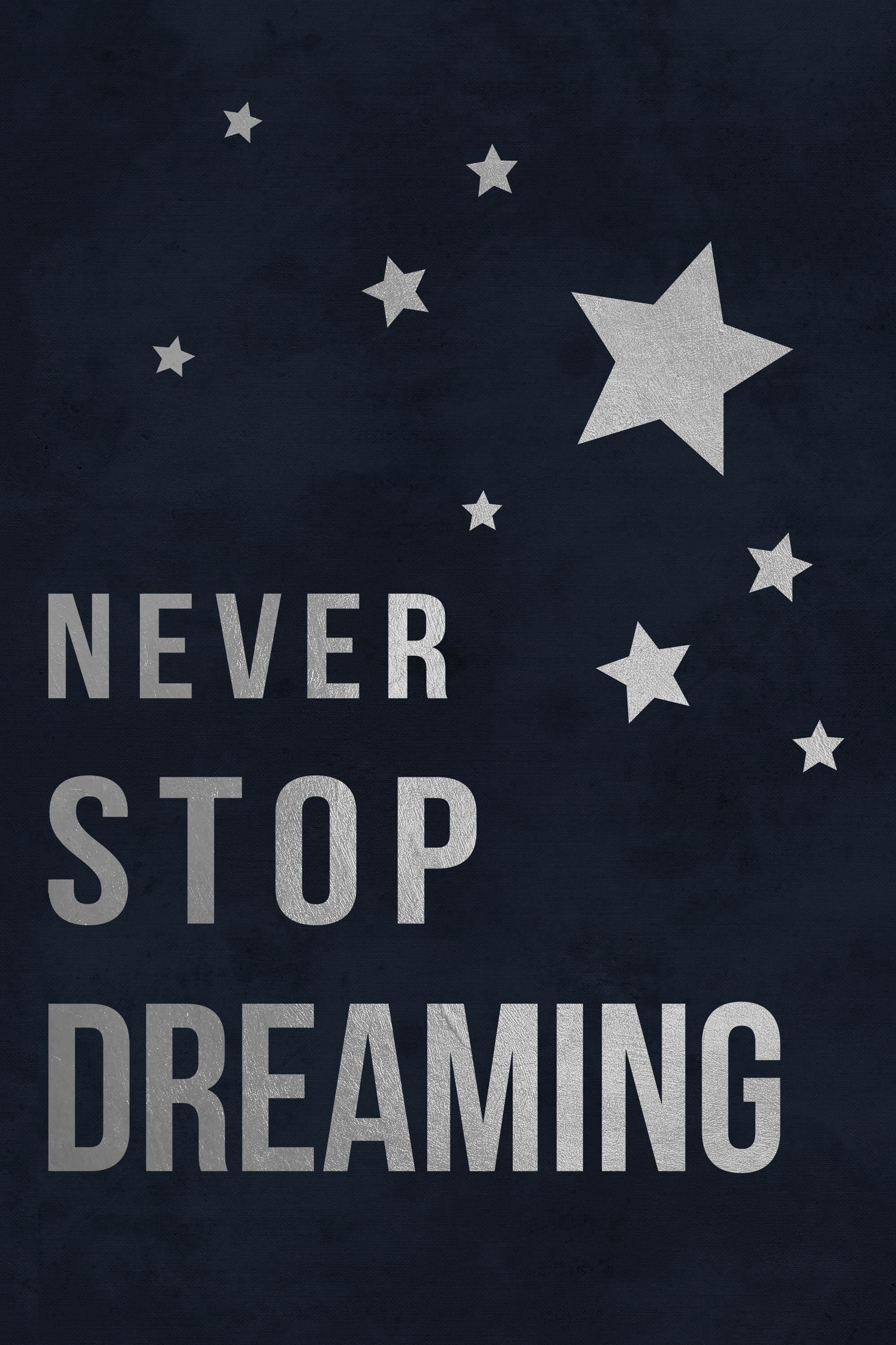 Never Stop Dreaming II Painting Print on Wrapped Canvas