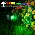 thumbnail image 2 of INDMIRD 4 Pack RGB LED Solar Garden Spotlights with Ground Spike, 5 Modes Color Changing, Twilight Sensor, IP65 Waterproof Solar Lamps Outdoor for Patio,Walkway,Landscape Lighting, 2 of 6