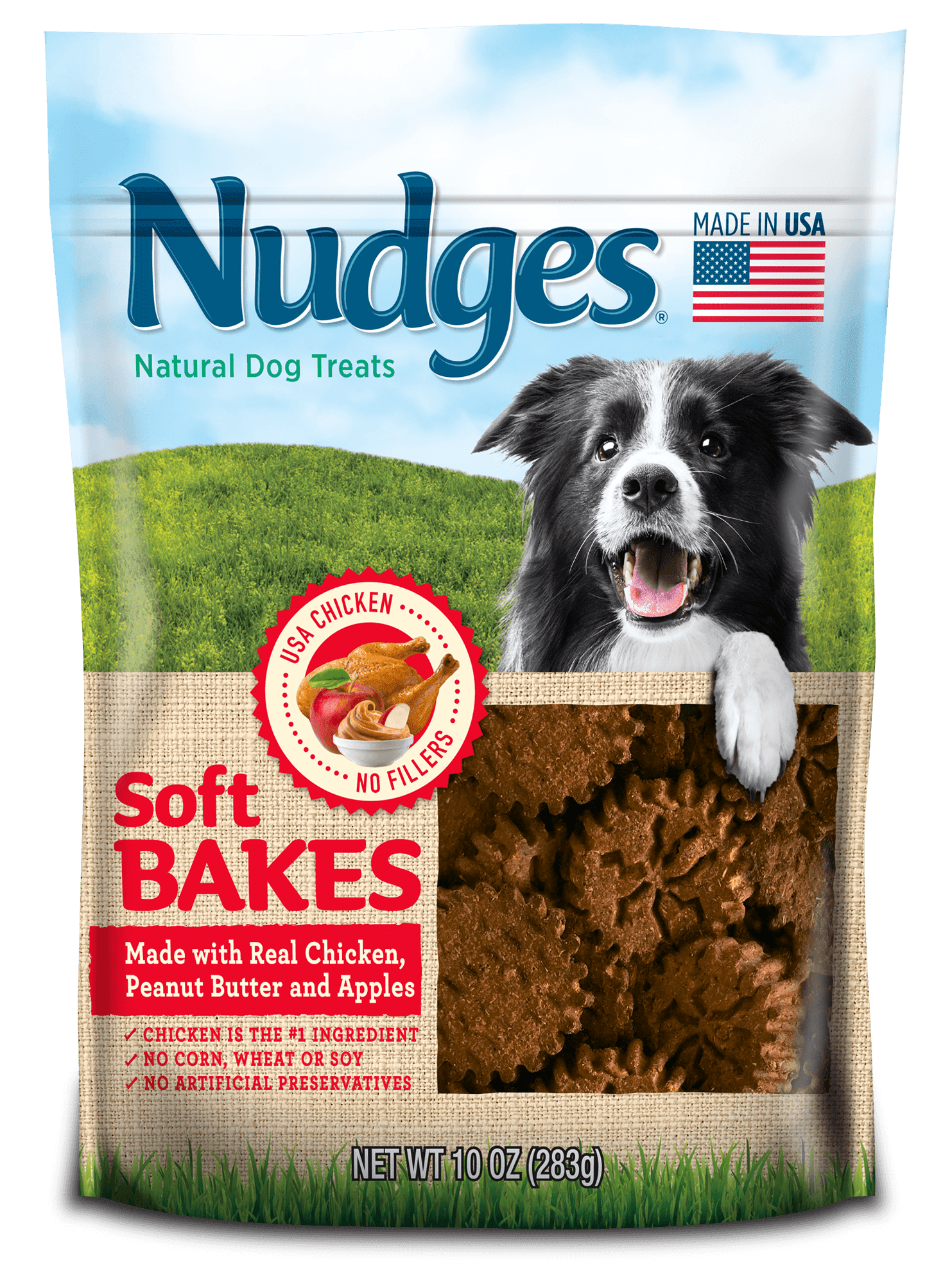 Nudges Soft Bakes with Chicken Dog 