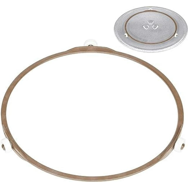 8.74 Inch Microwave Roller Ring, Rotating Ring Roller, Microwave Turntable Ring, Glass Turntable Plate Roller Support, Replacement Inner Ring - for Microwave Oven Glass Turntable Plate.