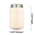 thumbnail image 3 of Innovations Lighting 201S Dover Dover 10" Tall Mini Rod Hung Pendant - White, 3 of 7