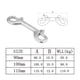 thumbnail image 4 of Kenally Ganchos de Clip de gancho a presión con soporte de llave de doble extremo, hebilla de resorte, accesorios de Hardware para barcos, Bombillas para automóviles 90 mm, 4 of 6