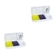 thumbnail image 2 of Divisor de Caja de Almacenamiento de Pastillas Portátil de Plástico PP Organizador de Tabletas Blanco 2Conjunto Wosthever, 2 of 6