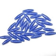 thumbnail image 1 of Spaghetti Bead 19 x 6mm Blue Opaque 100 Pack, 1 of 1