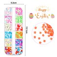 thumbnail image 2 of 24 lentejuelas de purpurina para decoración de uñas de Pascua, pegatinas 3D para decoración de uñas, suministros de decoración de uñas, formas mixtas, 2 of 5