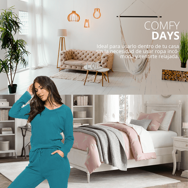 Pijamas Para Mujer Conjunto Para Dormir Comoda Moda Italiana IUUI Conjunto para Dormir Bodega Aurrera en linea