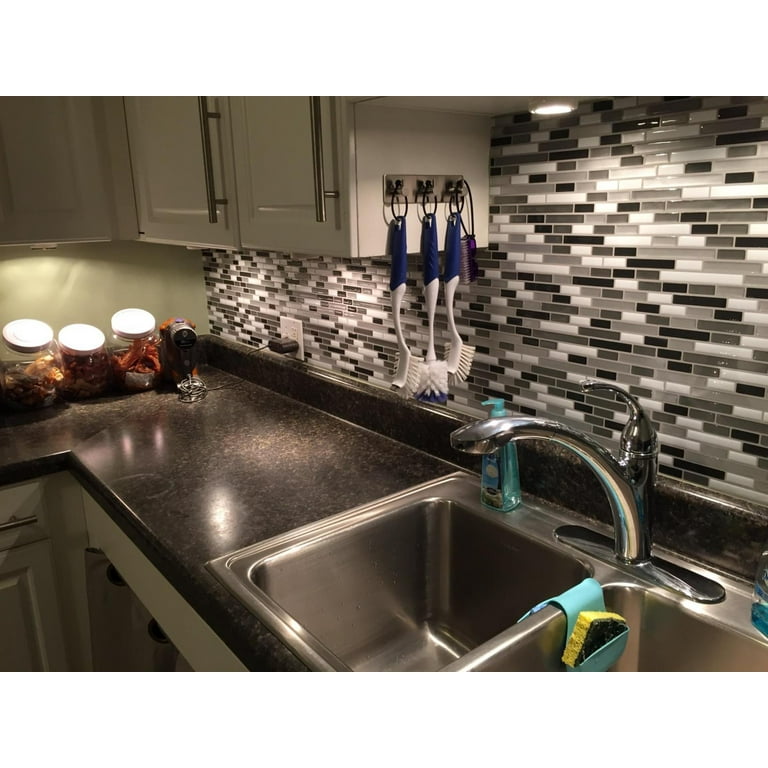 Peel and Stick Backsplah Tile Self Adhesive Mosaic Backsplash for Kitchen(12 Peel and Stick Backsplah Tile Self Adhesive Mosaic Backsplash for Kitchen(12