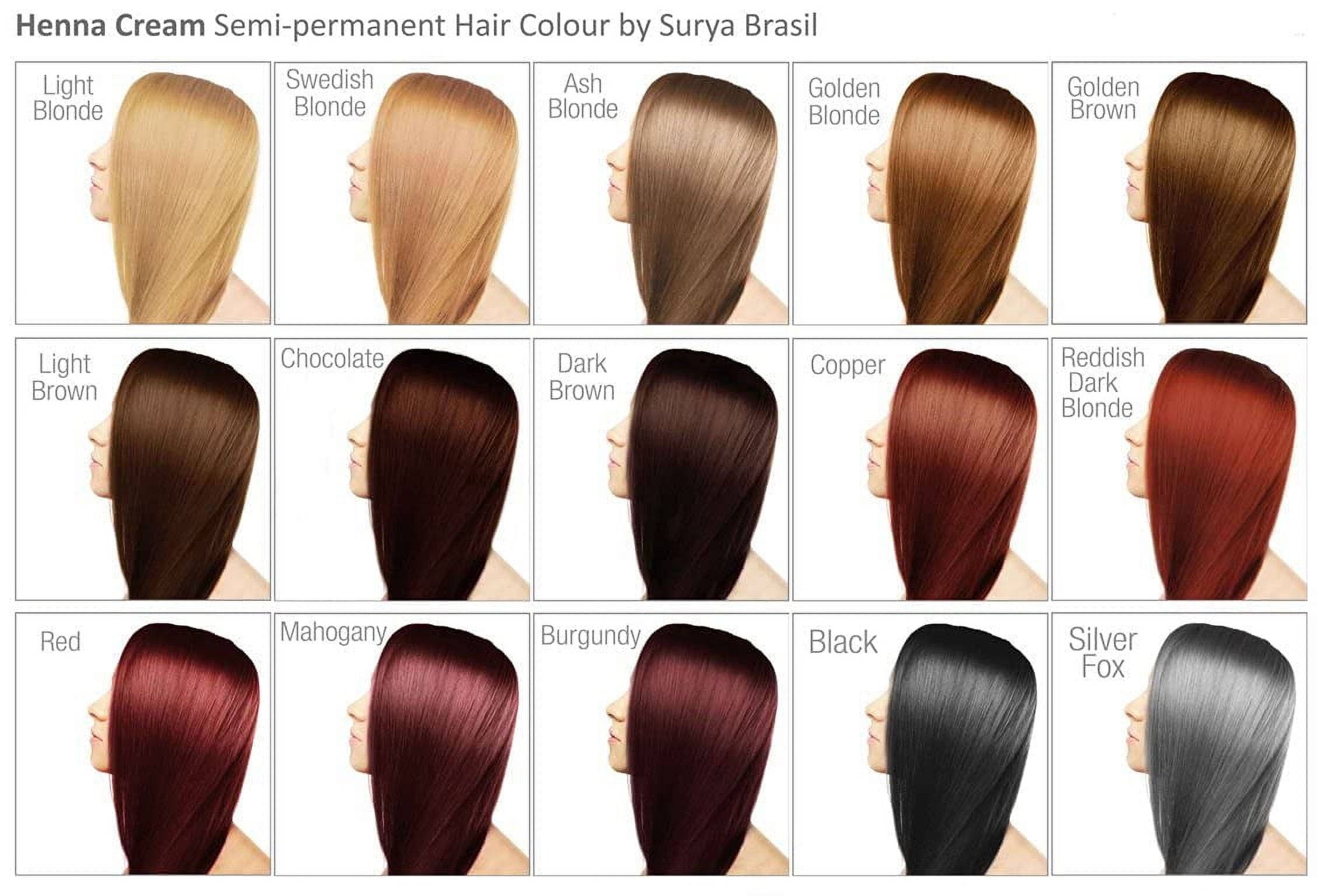 Surya Brasil Products Henna Cream, Light Brown, 2.31 Fl Oz (Pack of 1)