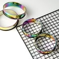 thumbnail image 3 of 3.15 Inch English Muffin Rings, Stainless Steel Crumpet Rings, Rainbow Tart Rings for Baking, Double Rolled Nonstick Round Cake Ring, Metal Pastry Ring Mold for Dessert Food Making Tool, 3 of 6