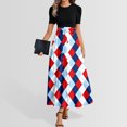 thumbnail image 1 of WILLBEST Vestido Casual Para Mujer, Falda Grande Con Estampado Del Día De La Independencia, Falda Informal De Verano, 1 of 4