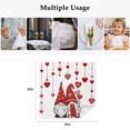thumbnail image 5 of Valentine's Day Gnome Cloth Napkins Set of 2 Gnome Couple Red White Love Balloon Soft Washable Square Dinner Napkins for Party Wedding Restaurant Hotel Cocktail 20x20 Inch, 5 of 9