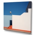 thumbnail image 2 of Designart "Greek Architectural Beauty By The Beach I" Port Landscape Canvas Art Print, 2 of 7