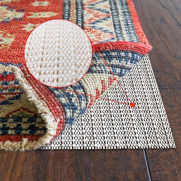 Non Slip Rug Pad Gripper 2 x 3 Feet Extra Thick Carpet Pads for Area Rugs and Hardwood Floors, Keep Your Rugs Safe and in Place