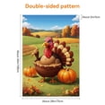 thumbnail image 6 of Versatile Cute Hello Thanksgiving Day Large Garden Flag Deco for Porch Balcony 28x40 Inches Durable Double Side Outdoor Garden Flag Washable Happy Thanskgiving Garden Flag for Outdoor, 6 of 6