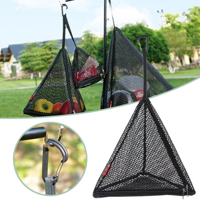Secado Triangular Plegable Red De Almacenamiento Triangular Para Exteriores Red De Cesta Colgante De Pvc Para Almacenar Artículos De Tocador Cosméticos Inevent HA046664-02