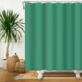 thumbnail image 3 of Lfeey Shower Curtain Waterproof Fabric, Bathroom Decorative Curtains with 14 Hooks, Green, 72"x78", 3 of 5