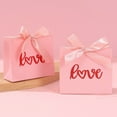 thumbnail image 6 of 10-Pack Valentine's Day Gift Boxes, Hot Stamping Love Ribbon Favor Boxes, Holiday Party Decoration Boxes, Charming "Love" Design Ideal for Valentine's Gifting, 6 of 6