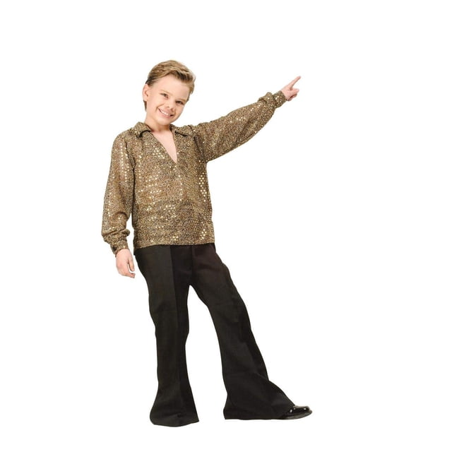 Disfraz Infantil Funsies Fiebre Disco Dorado Talle Pequeño