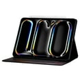 thumbnail image 2 of for iPad Pro 11 Inch 5th Generation 2024 Case, Vintage Soft PU Leather Case with 2 Anti-Slip Strips Adjustable Angle Kickstand & 4 Card Slots (Include 1 Photo Slot) Auto Sleep/Wake, Black, 2 of 9