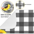 thumbnail image 2 of SKYSONIC Sunflower Dish Drying Mat Buffalo Plaid Drying Mat 16 x 18 Dish Mat Dish Drainer Pad Kitchen Drying Pad for Kitchen Counter, 2 of 6
