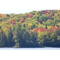 thumbnail image 2 of Delisle, Gilles 32x23 White Modern Wood Framed Museum Art Print Titled - Canada, Quebec Fall colors along Lake Monroe, 2 of 4