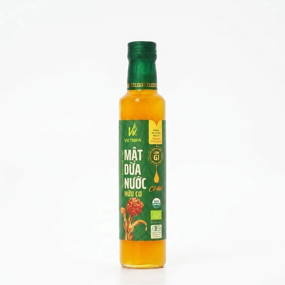 Vietnipa Organic Nipa Palm Syrup, Low Glycemic Liquid Sweetener, USDA Organic, Honey & Maple Syrup Alternative, 13.2 oz