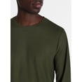 thumbnail image 4 of George Men's Waffle Knit Sleep Tee with Long Sleeves, Sizes XS-3XL, 4 of 5