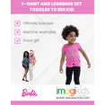 thumbnail image 3 of Barbie T-Shirt and Leggings Outfit Set Toddler to Big Kid, 3 of 5