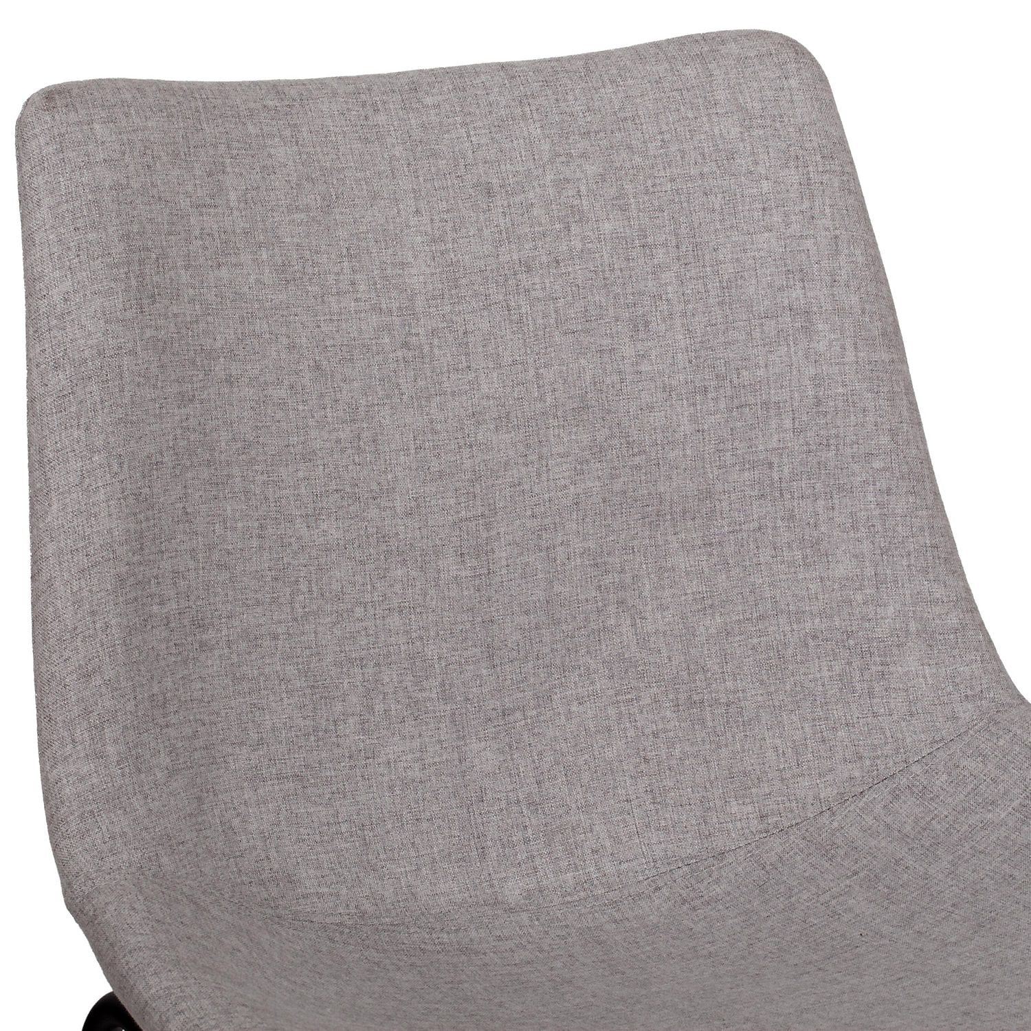 Asahi Set of 2 Counter Height Upholstered Bar Stools with Metal Legs