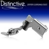 Distinctive Adjustable Zipper Piping Cording Sewing Machine Presser Foot - Fits All Low Shank Machines