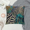 thumbnail image 2 of Chilfamy Zebra Jungle Jacquard  Decorative Throw Pillow Cover Luxury Accent Neutral Textured Art Animal Rainforest Cushion Pillow Case Living Room Couch Bed Sofa, 2 of 5
