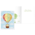thumbnail image 2 of PaperCraft Baby Birthday Cards with Envelope, Hot Air Balloon, 2 of 4