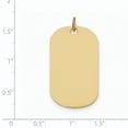 thumbnail image 3 of 14k Yellow Gold Solid Plain .027 Gauge Engraveable Dog Tag Disc Charm Pendant, 3 of 7