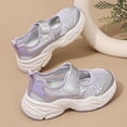 thumbnail image 6 of Gpaecead Boys Girls Mesh Hollow Sports Shoes Lightweight Non Slip Breathable Casual Children Summer Mesh Sneakers, Purple, 6 of 8