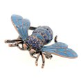thumbnail image 2 of Sapphire Blue Honey Bee Pin, 2 of 4
