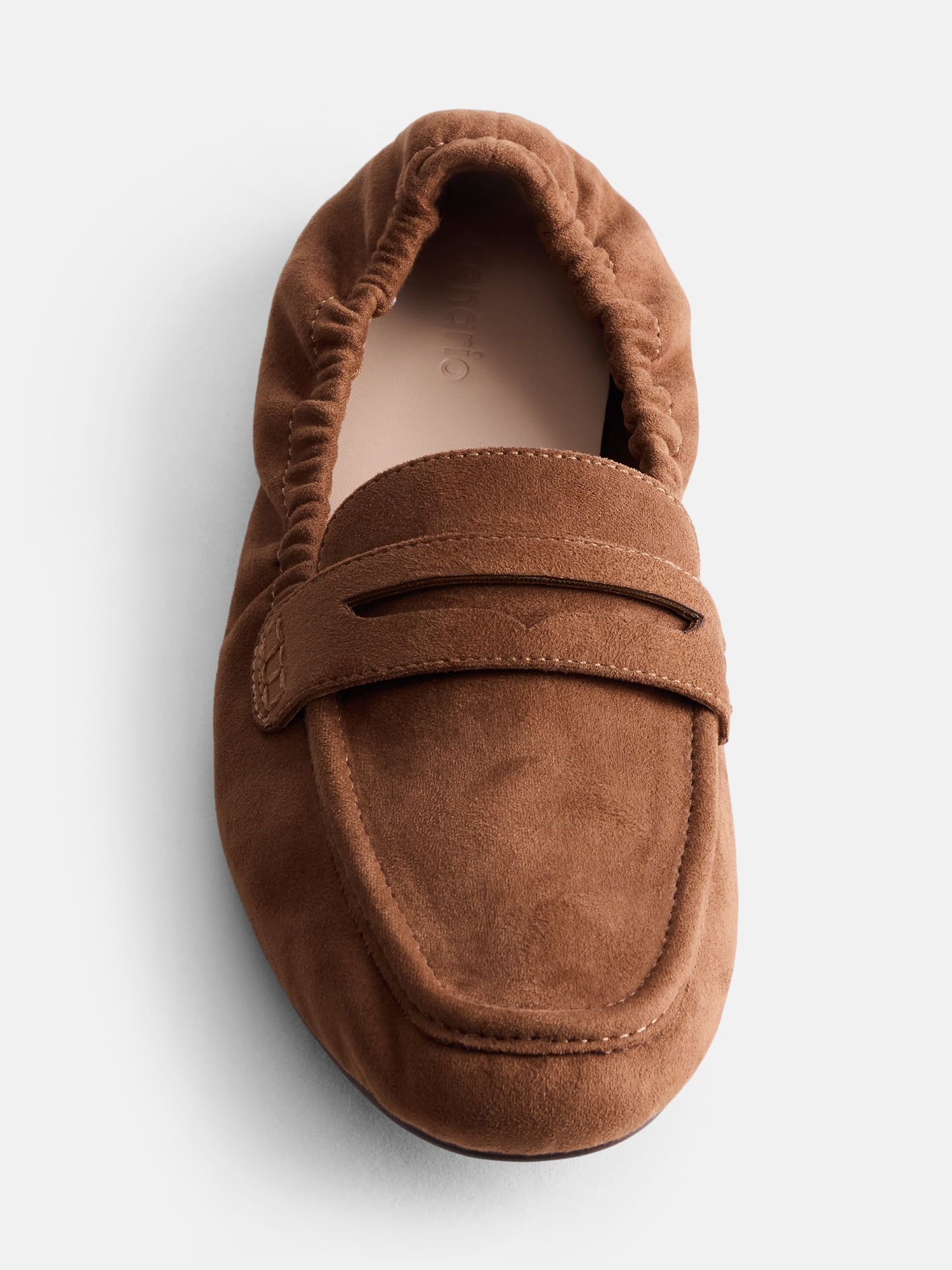 Scenario Women's Faux Leather Scrunch Loafers