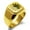Gold, variant on Stainless Steel Blazing Sun Yin Yang Engraved Square Flat Top Biker Style Polished Signet Ring