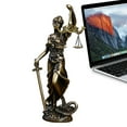 thumbnail image 6 of Lady Justice Statue, Lawyer Lady Justice Resin Decor, Justice Fairness Goddess Statue Greek Mythology Ornaments for Lawyer Studio Desk, 6 of 9
