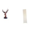 thumbnail image 1 of Figura de cabeza de ciervo, adorno de cabeza de ciervo, estatua de animal, adorno decorativo creativo de mesa, pantalla de lámpara de pie de resina y, 1 of 8