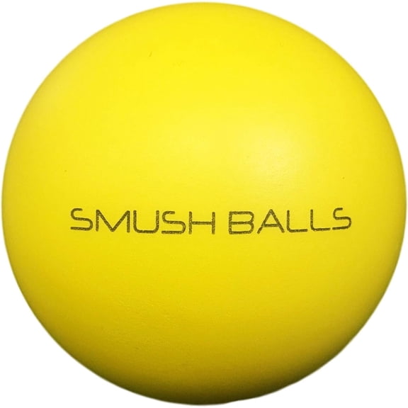 SMUSH BALLS - The Ultimate Anywhere Batting Practice Baseball Softball Training Ball (Yellow, 36-Pack + Bag)