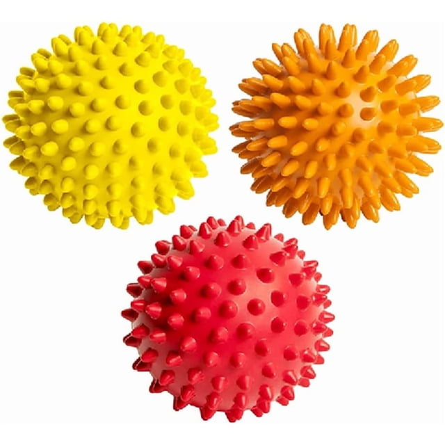 Erioctry 3 Pcs Balles de Massage Spiky Rouleaux de Massage pour Talon Relaxant (Couleur Aléatoire)