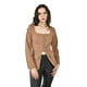 thumbnail image 4 of Blusa con botones metalicos Roman Fashion /Juvenil, 1912 (Cafe) cafe M, 4 of 5