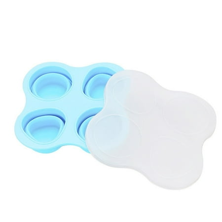 

Lieteswe Silicone Folding Baby Food Storage Containers Lid Reusable Mold Freezer Tray