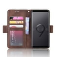 thumbnail image 3 of Case for Samsung Galaxy S9 Cover Adjustable Detachable Card Holder Magnetic closure Leather Wallet Case - Brown, 3 of 5