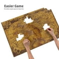 thumbnail image 3 of Rateoe Vintage Map Pattern Wooden Picture Puzzle ,1000 Piece Jigsaw Puzzle ,Family Fun Puzzle, Home Décor Puzzle, Gift Puzzle(Horizontal style), 3 of 9