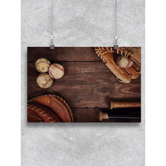 Vintage Baseball Background Poster -Image by Shutterstock