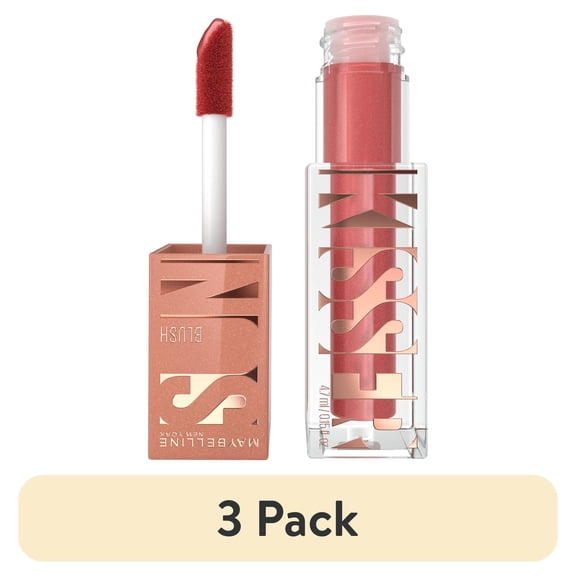 (3 pack) Maybelline Sunkisser Ultra-Blendable Liquid Blush Makeup, City Sizzle, 0.15 fl oz