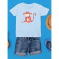 thumbnail image 3 of Monkey Sitting T-Shirt Juniors -Image by Shutterstock,  Medium, 3 of 4